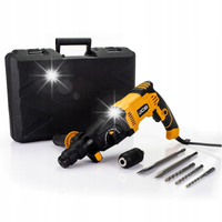WIERTARKA UDAROWA SDS+ MŁOTOWIERTARKA 3.5J MOCNA 1050W Z UDAREM WALIZKA JCB