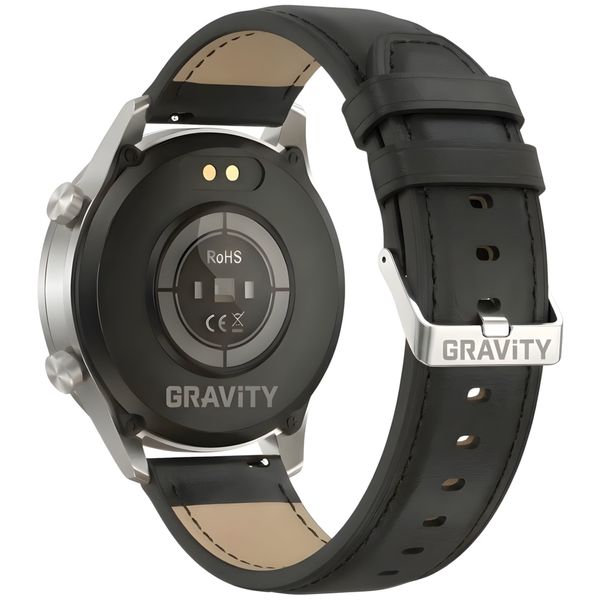 smartwatch gravity srebrny 2 paski gt10-7 zdjęcie 13