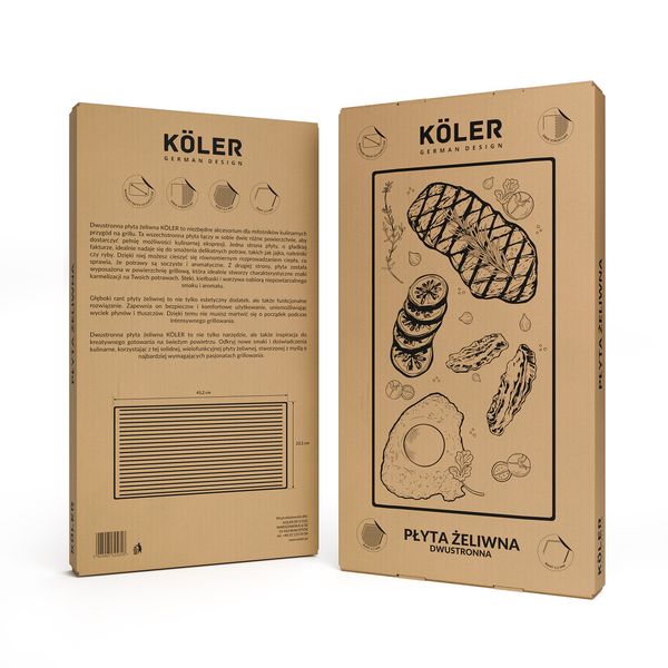 Płyta żeliwna do grilla Koler Krone KRA30 zdjęcie 5