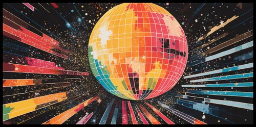 Plakat 91,3x44,5cm Disco Gra! na Arena.pl