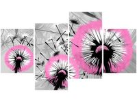 140CM 70 OBRAZ DMUCHAWCE DELIKATNYM RÓŻU ŚCIENNY