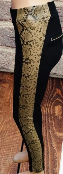 SPODNIE ESPARANTO z lampasami z imitacji skóry węża PREMIUM roz S zdjęcie 4