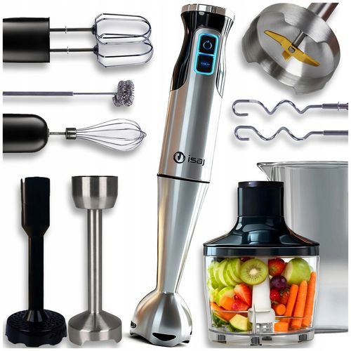 BLENDER RĘCZNY ISAJ BL1 MIKSER WIELOFUNKCYJNY TURBO 1400W OSTRZA na Arena.pl