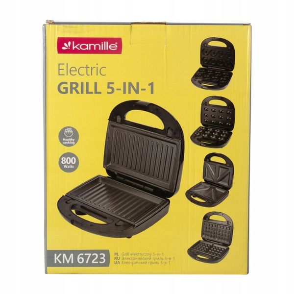 OPIEKACZ 5w1 FORMA do ORZESZKÓW PĄCZKÓW GOFROWNICA GRILL TOST KANAPEK zdjęcie 6