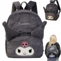 2 x Plecak Pluszowy Kuromi SANRIO PLUSZ PLECACZEK TORBA DLA DZIECI CZARNY