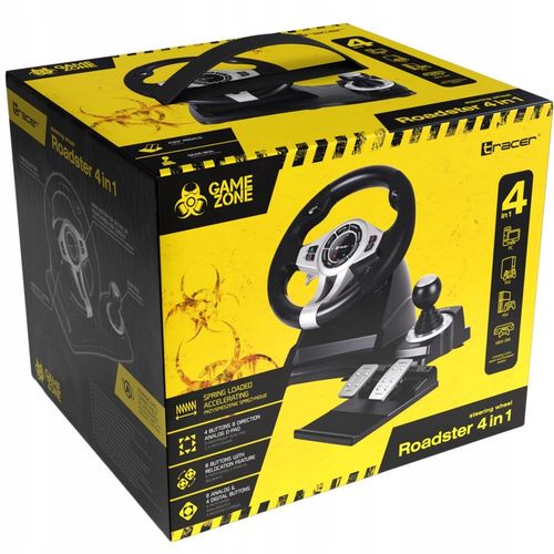 2 x Kierownica do gier z pedałami 4w1 PS4 PC PS3 XBOX ONE BIEGI DO KOMPUTER na Arena.pl