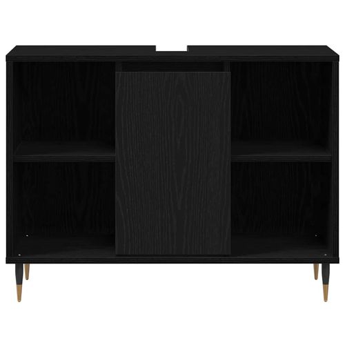 Szafka Łazienkowa z półką z drzwiami Czarny dąb 80 x 33 x 60 cm na Arena.pl