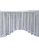 Firana gotowa 400x120,łuk,woal,gipiura15cm kwiatek