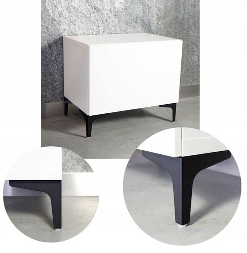 Nogi nóżki meblowe do komody szafy szafki czarny mat loft komplet 15 na Arena.pl