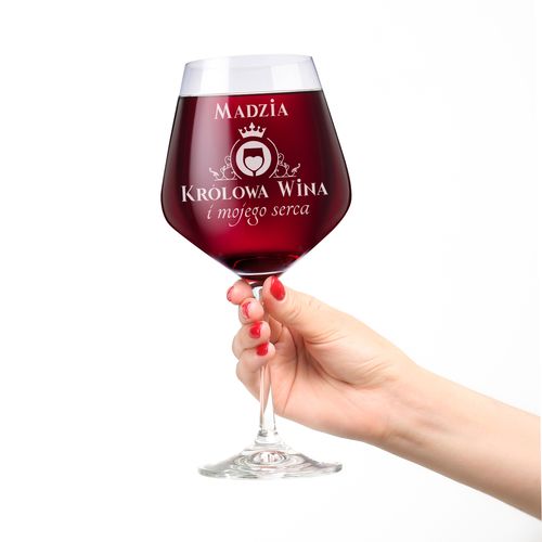 Kieliszek do wina XXL 860 ml MEGA z GRAWEREM dla niej + PUDEŁKO na Arena.pl