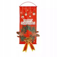 Ozdoba witryny Świąteczna Flaga Wianek Gwiazdka Zawieszka Wigilia Wyprzedaż