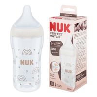 NUK Perfect Match Butelka Antykolkowa 3m+ silikonowy smoczek M 260ml
