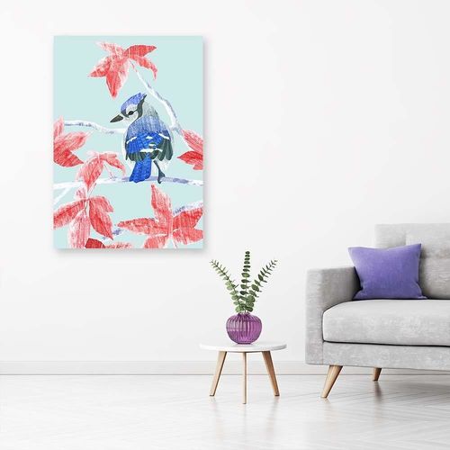Obraz na płótnie – Canvas, Niebieski ptak 40x60 na Arena.pl