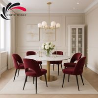 Krzesło Tapicerowane Premium KL-5 Burgund Piano 06