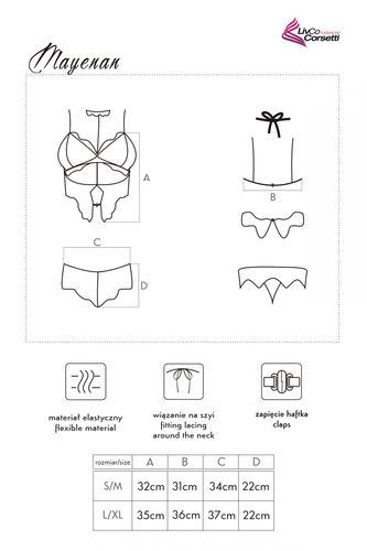 Zmysłowy komplet Mayenan rozmiar - S/M na Arena.pl
