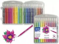 KOH-I-NOOR PISAKI FLAMASTRY PĘDZELKOWE 24KOL 58124