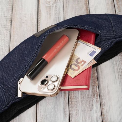 nerka męska saszetka na pas jeansowa granatowa paolo peruzzi t-117-db na Arena.pl