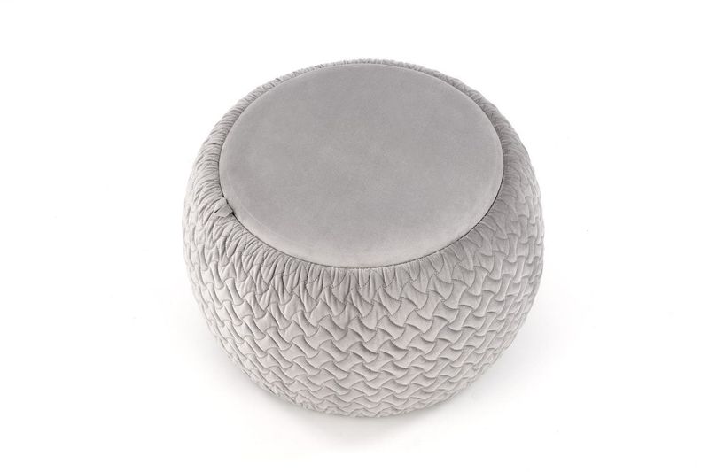 Pufa z tacą Nobo szara zdjęcie 4