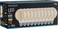 MEXEN VINTIS 10X ŻARÓWKA FILAMENT LED E27 G95 6W CIEPŁA 2700K 600 LM AMBER