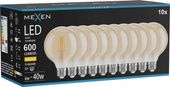 MEXEN VINTIS 10X ŻARÓWKA FILAMENT LED E27 G95 6W CIEPŁA 2700K 600 LM AMBER