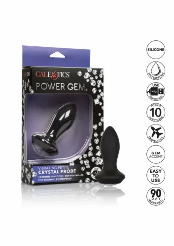 calexotics power gem vibrating petite crystal probe silikonowa sonda led na Arena.pl