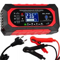 AUTOMATYCZNY INTELIGENTNY PROSTOWNIK ŁADOWARKA AKUMULATORA LCD 24V 12V 8A