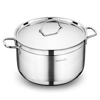 GARNEK + POKRYWKA STALOWY 18/10 KORKMAZ ALFA 3,5 L 20 CM