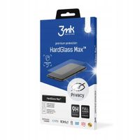Szkło 9H prywatyzujące 3mk HardGlass Max Privacy na iPhone 12 / iPhone 12 P