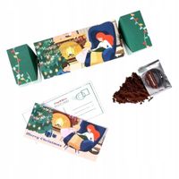 ŚWIĄTECZNY CRACKER KAWA MIELONA SMAKOWA 14 SASZETEK PREZENT NA GWIAZDKĘ