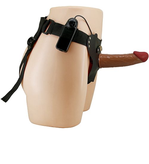 Wibrujący strap-on na paskach zdjęcie 5