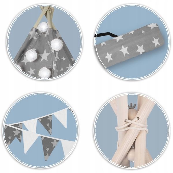 namiot tipi bawełniany - Gwiazdy MAŁPISZON zdjęcie 11