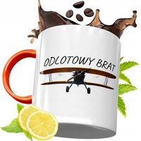 Kubek Pomarańczowy Dla Brata Braciszka Na Prezent Z Nadrukiem Ze Zdjęciem