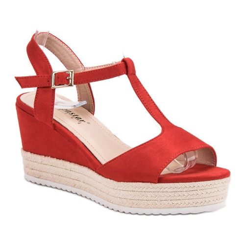 Czerwone Sandały Espadryle r.40 na Arena.pl