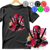 KOSZULKA DZIECIĘCA T-SHIRT - DEAD POOL AVENG.ERS - L 146-152