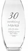 Wazon z grawer PREZENT na urodziny 18 osiemnastkę