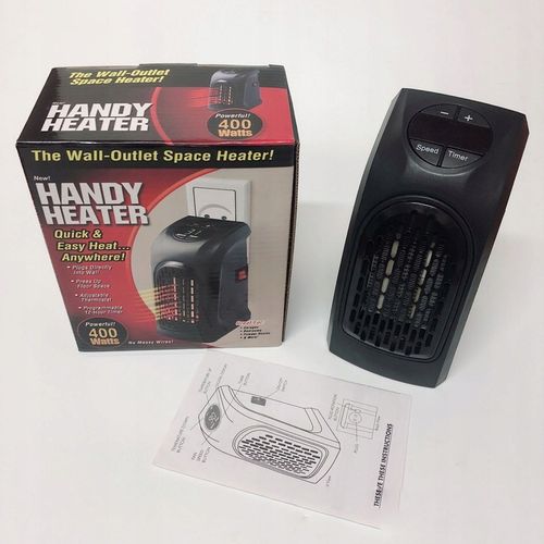 FARELKA DO GNIAZDKA GRZAŁKA TERMOWENTYLATOR GRZEJNIK ELEKTRYCZNY Z LCD 400W na Arena.pl