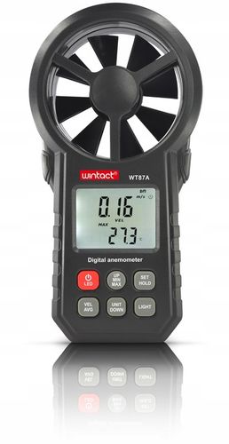 ANEMOMETR WIATROMIERZ POMIAR PRĘDKOŚCI POWIETRZA MIERNIK WIATRU TEMPERATURY na Arena.pl