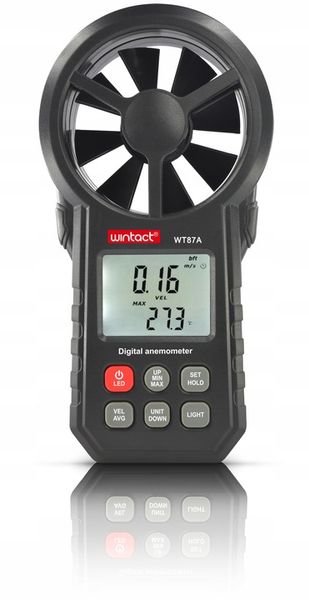 ANEMOMETR WIATROMIERZ POMIAR PRĘDKOŚCI POWIETRZA MIERNIK WIATRU TEMPERATURY zdjęcie 8