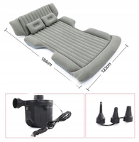 MATERAC Samochodowy XXL 184x122cm do SUV Łóżko Do Auta + POMPKA Szary