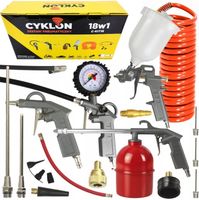 ZESTAW PNEUMATYCZNY 18w1 NARZĘDZI PNEUMATYCZNYCH DO KOMPRESORA SPRĘŻARKI