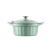 buydeem emaliowane naczynie żeliwne 3,9l, model cp551, kolor cozy greenish