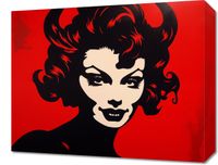 Obraz 50x40cm Czerwona Diablica