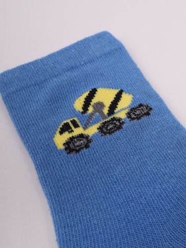 Skarpety chłopięce dziecięce z silikonowym ABS pojazdy 3PAK 20-22 YOCLUB na Arena.pl