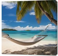 Obraz 90x90cm Rajska Ucieczka