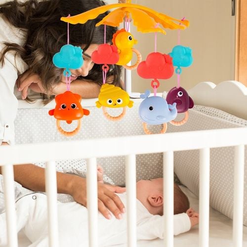 KARUZELA KARUZELKA DO ŁÓŻECZKA Z PROJEKTOREM TIMER POZYTYWKA DLA DZIECKA na Arena.pl