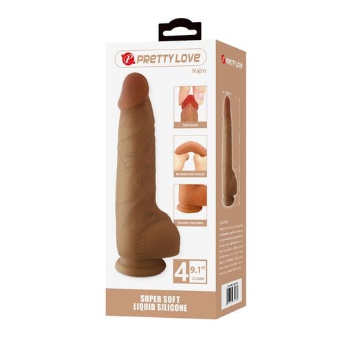 Pretty Love Najm 9.1" Super Soft Liquid Silicone Dildo na Arena.pl
