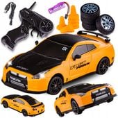 Samochód Drift ZDALNIE Sterowany RC Auto na PILOTA do DRIFTU 4x4 Pachołki
