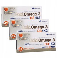 OLIMP GOLD OMEGA 3 D3+K2 3x30kaps WITAMINA D3 K2 MINERAŁY KWASY TŁUSZCZOWE