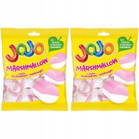 Jojo Marshmallow Pianki o smaku truskawkowo-waniliowym 86 g x 2 sztuk