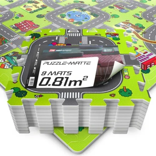 Mata edukacyjna puzzle piankowe dla dzieci miasto na Arena.pl